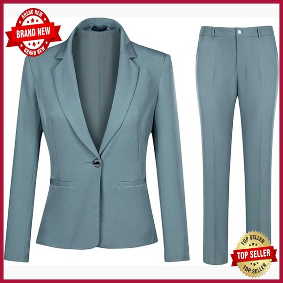 Women's 2-Piece Suit Set Blazer and Pants Office Work Professional